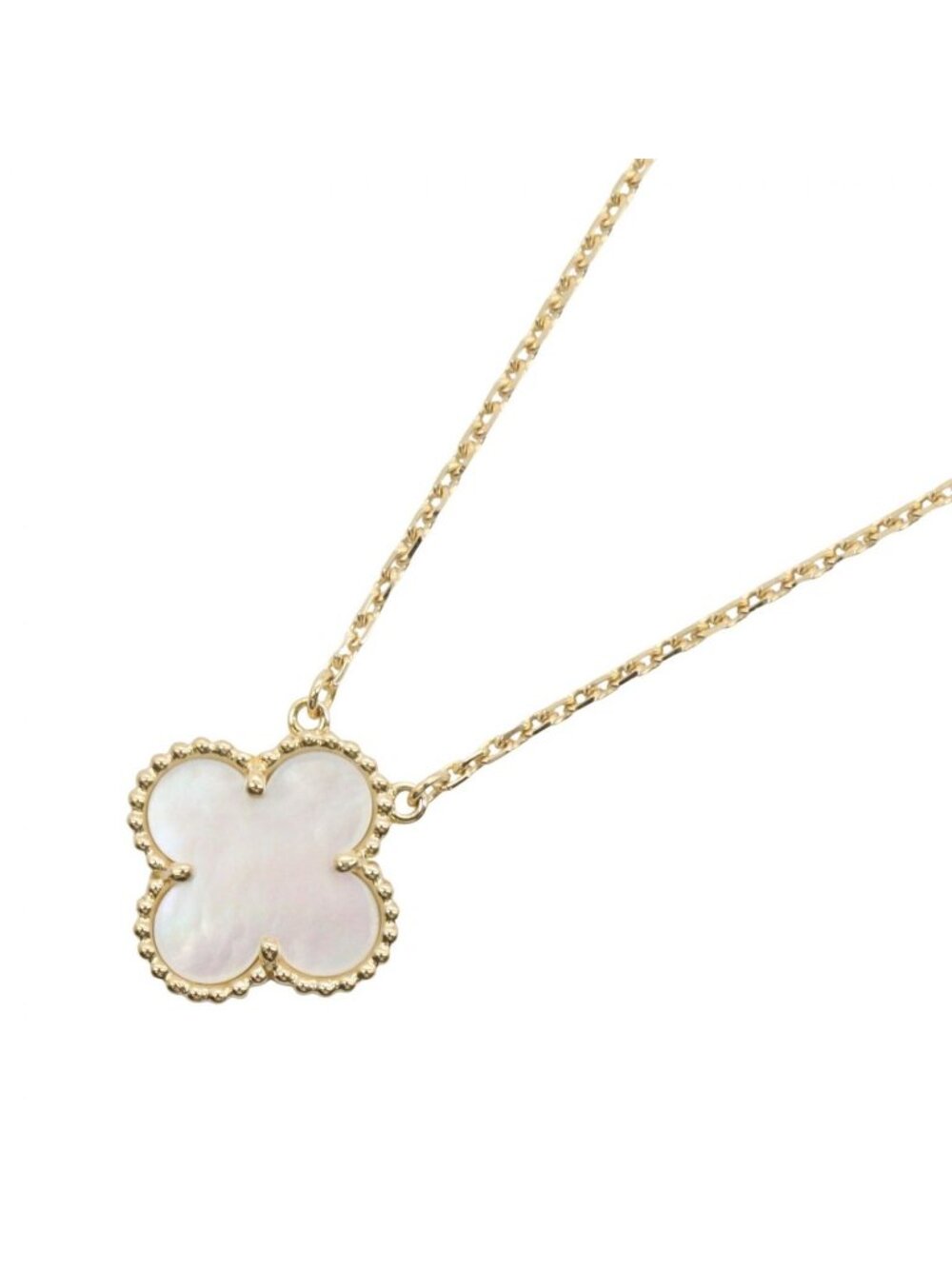 Van Cleef & Arpels Necklace Vintage Alhambra Mother of Pearl 41.5 18k